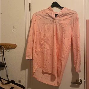 Pink cherry pattern blouse